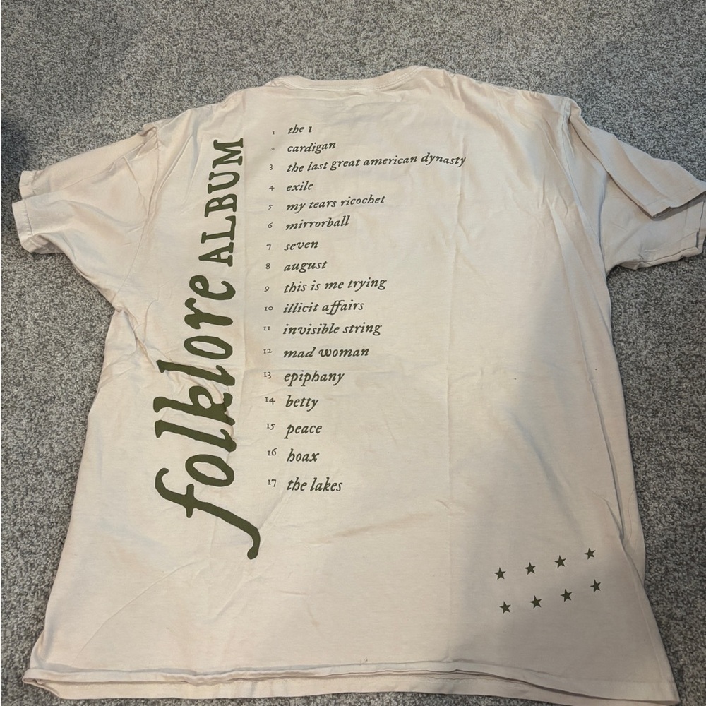 Taylor Swift Folklore Urban Outfitters LIMITED shirt